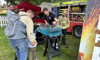 West Yorkshire Fire and Rescue staff at Halifax Charity Gala
